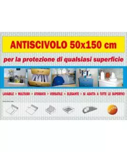 'pratiko'  la protezione antiscivolo universale multisuperfici - arancio frost - 50x150 cm.